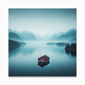 House On A Lake Canvas Print