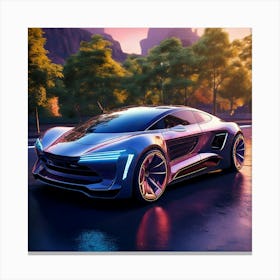 Firefly Futuristic Electric Car Design For Sustainable Mobility 39206 (2) Canvas Print