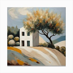 House In The Countryside Canvas Print