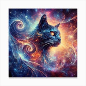 Galaxy Cat Canvas Print