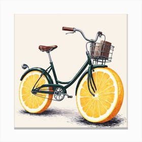 Orange Bicycle 8 Canvas Print