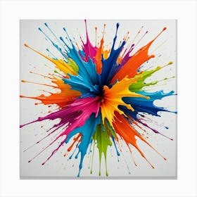 Colorful Paint Splash 18 Canvas Print