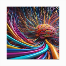 Colorful Brain 46 Canvas Print