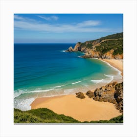 Beach In Portugal 1 Canvas Print