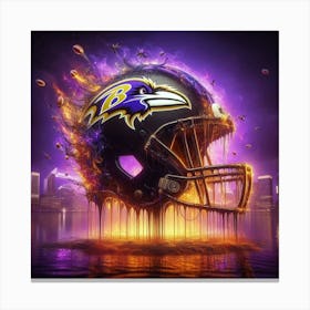 Baltimore Ravens Helmet Canvas Print