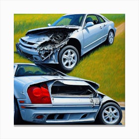 Collision Canvas Print