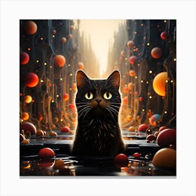 Eclipse Of Whiskers Canvas Print