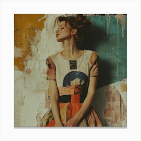 Girl In A Dress 1 Canvas Print