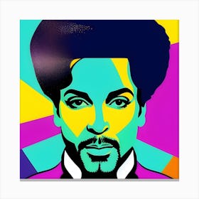 Music Icon Prince pop art poster Canvas Print