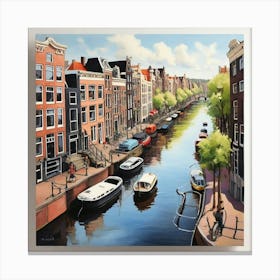 Amsterdam Canal 12 Canvas Print