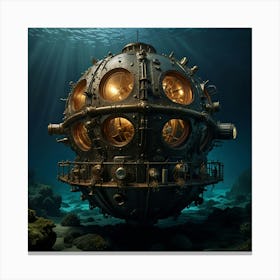 Underwater Spaceship 1 Canvas Print