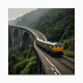 Default Create Unique Design Of Railway 1 Canvas Print