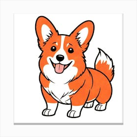 Corgi 33 Canvas Print