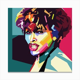 Tina Turner Pop Art WPAP Canvas Print