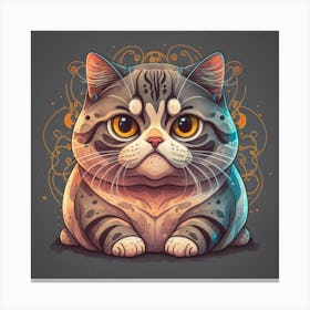 Scottish Shorthair Cat Canvas Print