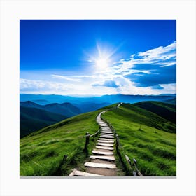 Path To The Mountains Canvas Print