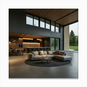 Modern Living Room Canvas Print