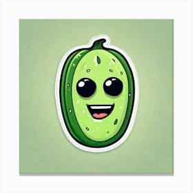 Pickle Sticker 1 Canvas Print