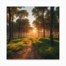 The Path to the Sun Canvas Print