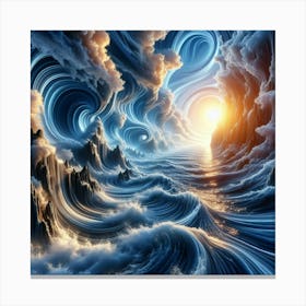 Ocean Waves Canvas Print