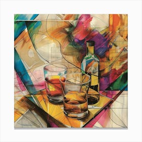 Two Glasses Of Whisky Canvas Print