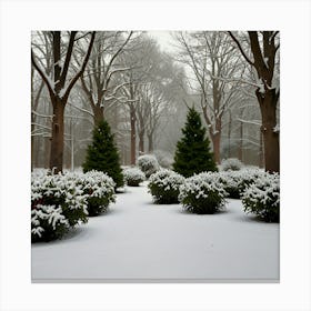 Winter Garden Canvas Print