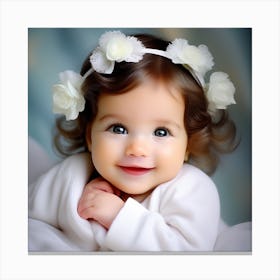 Cute Baby Girl 1 Canvas Print