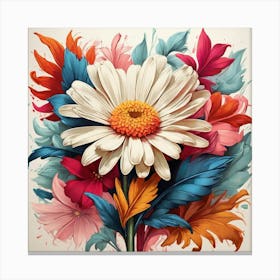 Flower Bouquet art print Canvas Print