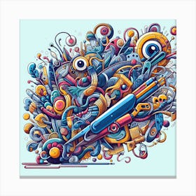 Doodle Art Canvas Print