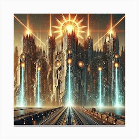 Sunfire Gates Converted V2 Canvas Print