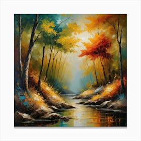 Autumn River Canvas Print