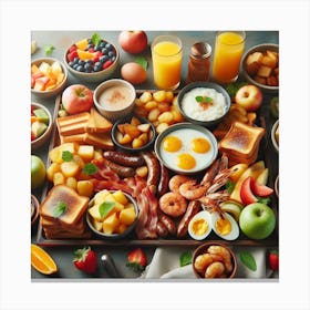 Breakfast Tray Canvas Print