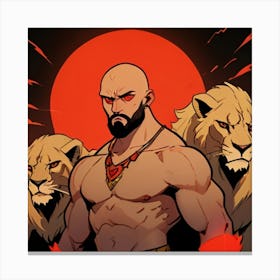 King Of Lions 2 Canvas Print