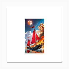 Sailor On The Sea AI generated Canvas Print