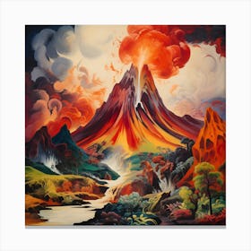 Volcano Canvas Print