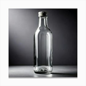 Firefly Minimalistic Transparent Glass Bottle With Smooth Design 73580 (2) Canvas Print