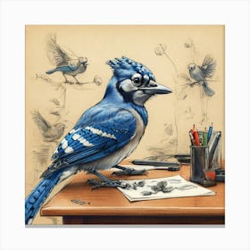 Blue Jay 15 Canvas Print