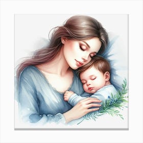 Mother And Child 3 Canvas Print