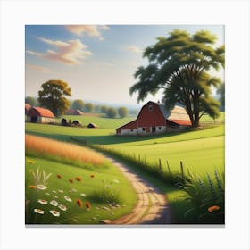 Farm Landscape 23 Canvas Print