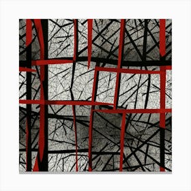 Abstract Red And Black 2 Canvas Print