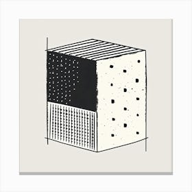 Abstract Minimalistic Geometric Contemporary Boho 2 Canvas Print
