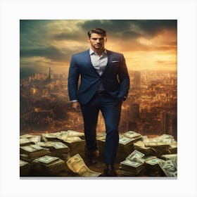 A Character For Book Cover Design Two Hands Canvas Print