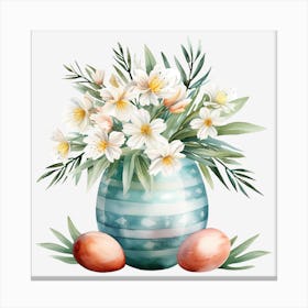 Easter Flowers In A Vase 5 Canvas Print