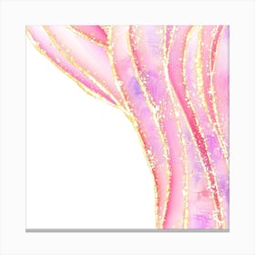 Sparkling Pink Agate Texture 09 1 Canvas Print