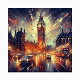 Big Ben Tower London City Canvas Print