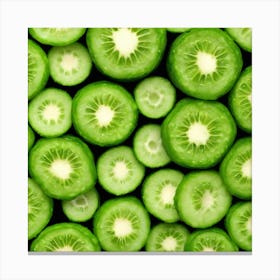 Kiwi Slices Canvas Print