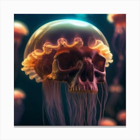 Jellyfish Bride Canvas Print