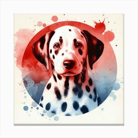 Watercolor Dalmatian 3 Canvas Print