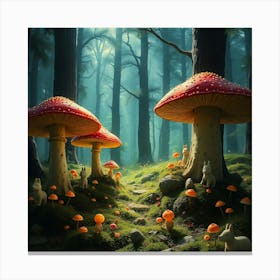 Mushroom Forest 31 Canvas Print