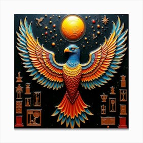 Egyptian Phoenix 1 Canvas Print